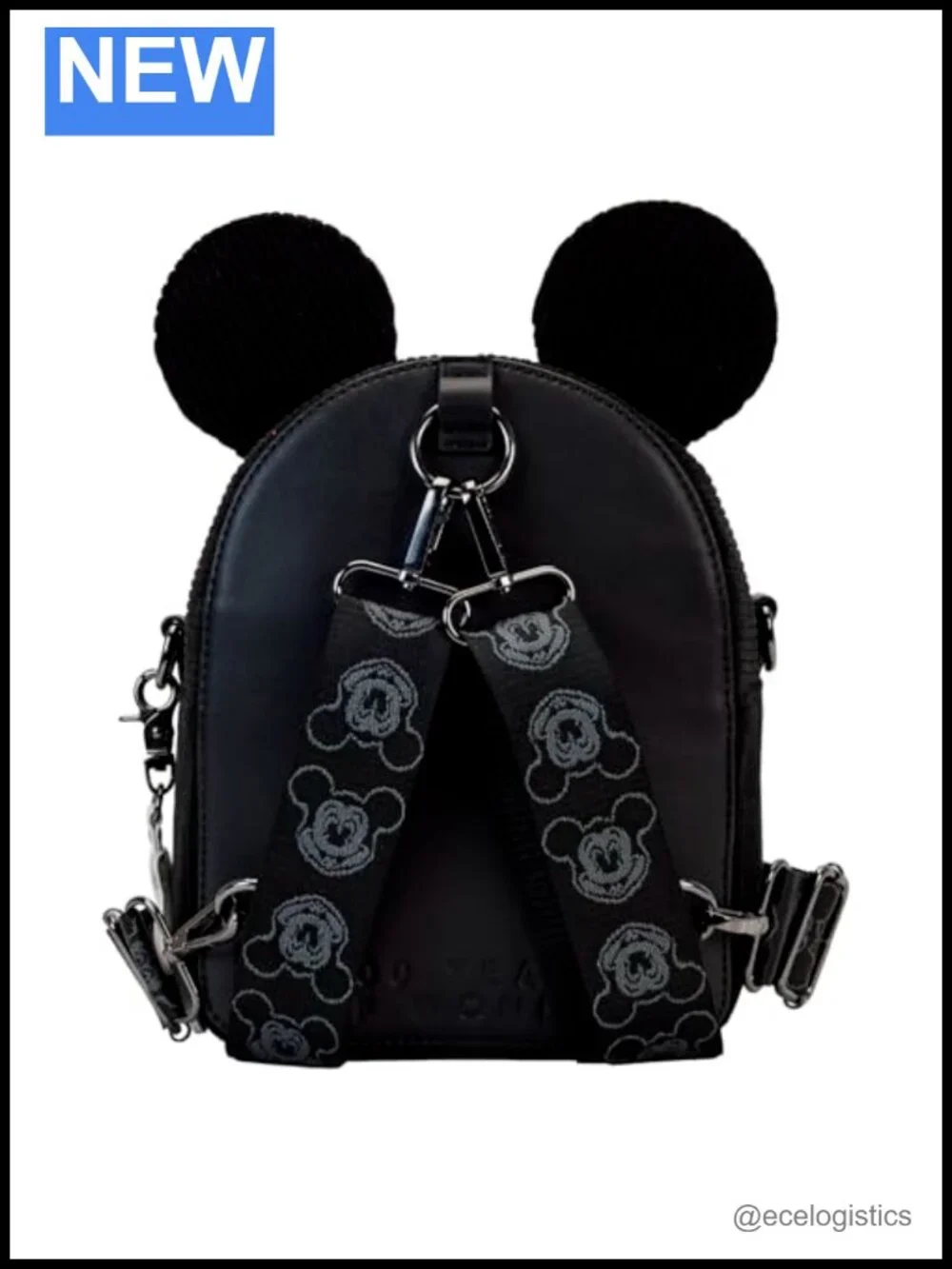 Loungefly Mickey Mouse Corduroy Convertible Crossbody Bag Faux Leather Disney